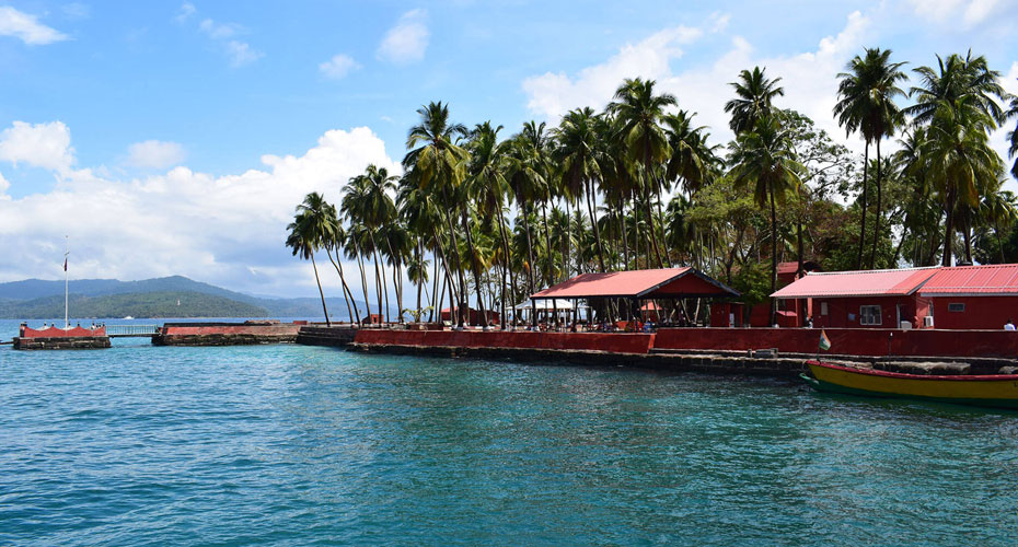 Harbour and palms, Port Blair, Andaman